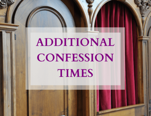 Additional Confession Times (Lent)